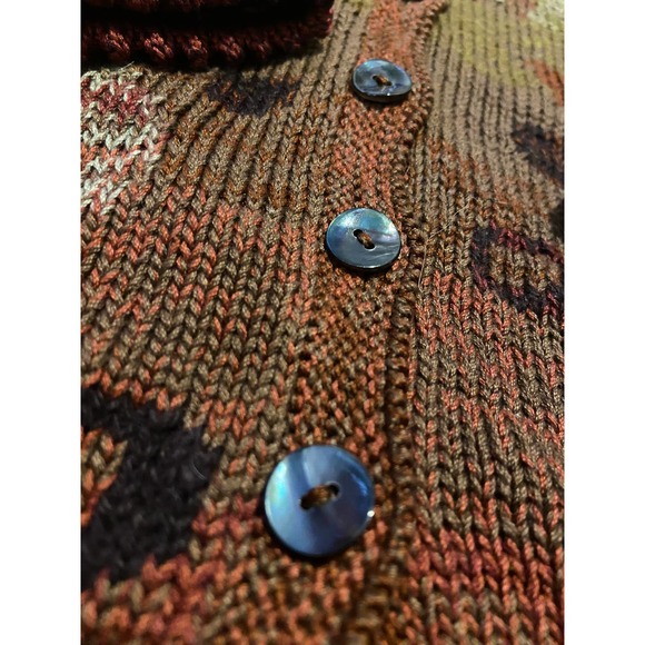 Peruvian Connection Sweater Multicolor Alpaca Cardigan XL - Picture 5 of 11